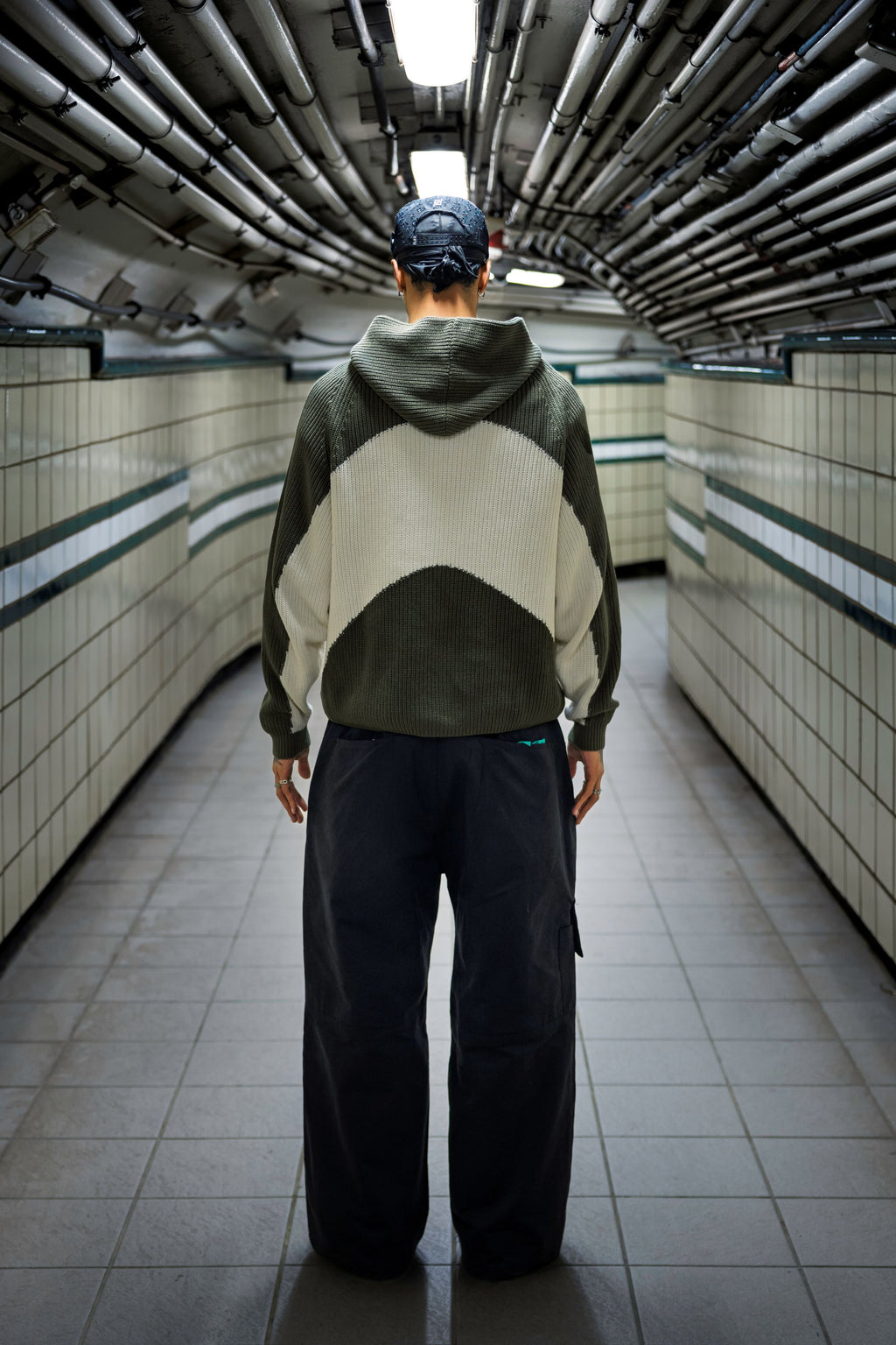 STRIPE Knitted Hoodie