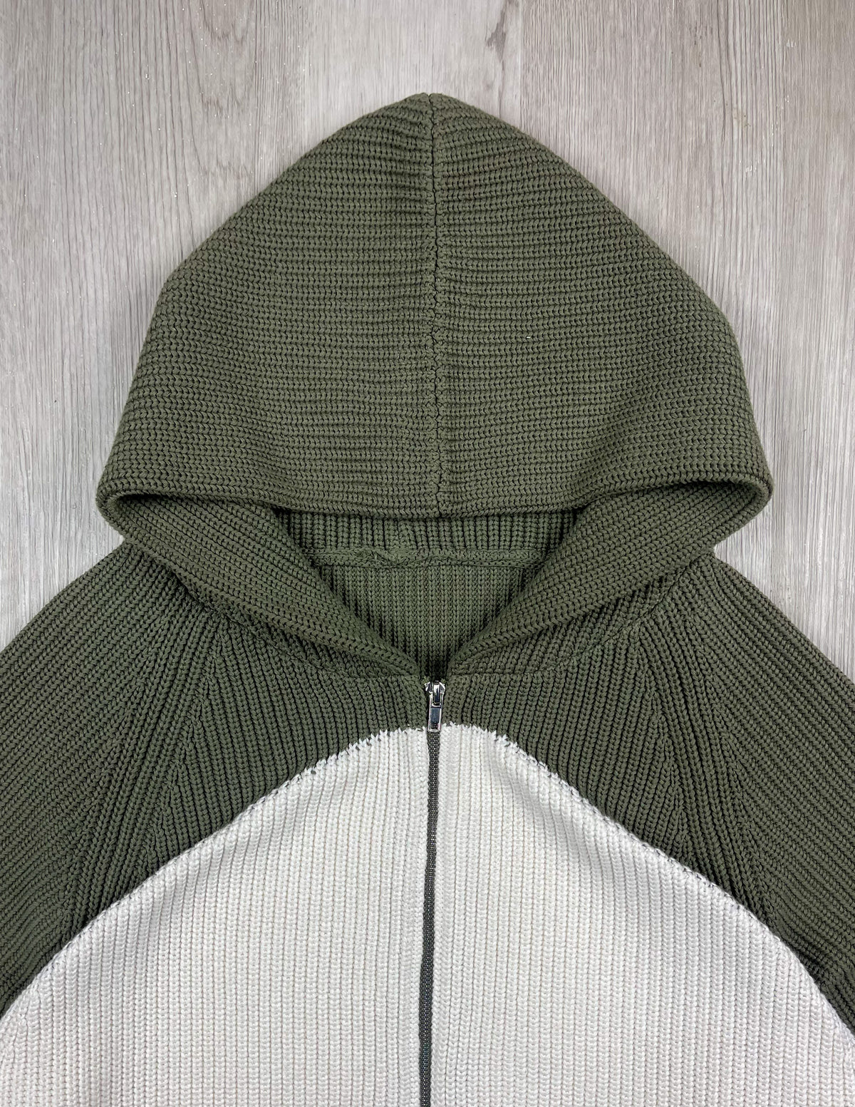 STRIPE Knitted Hoodie